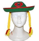 Tiroler hoed Heidi met Vlechten