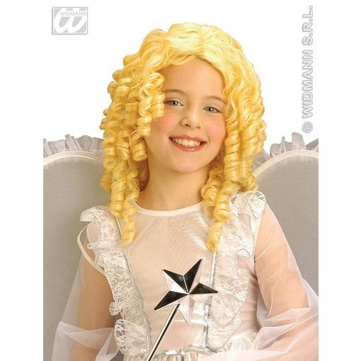 Pruik Engel krulharen kind