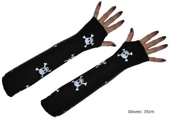 Handschoenen Doodskop Zonder Vingers