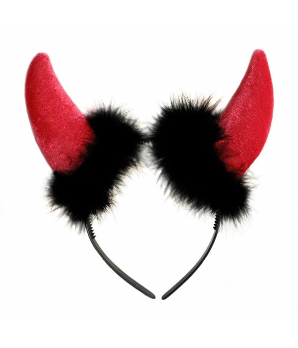 Duivelsoren Diadeem rood