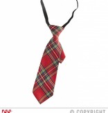 Rode geruite stropdas