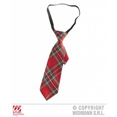 Rode geruite stropdas