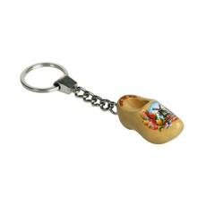 Sleutelhanger 1 klompje Gelakt Tulp 4cm