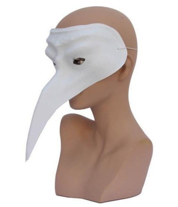 Snavelmasker Venetie wit
