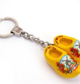 Sleutelhanger klompje dubbel geel Tulp