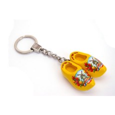 Sleutelhanger klompje dubbel geel Tulp