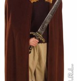 Geveschtscape bruin met bonte kraag