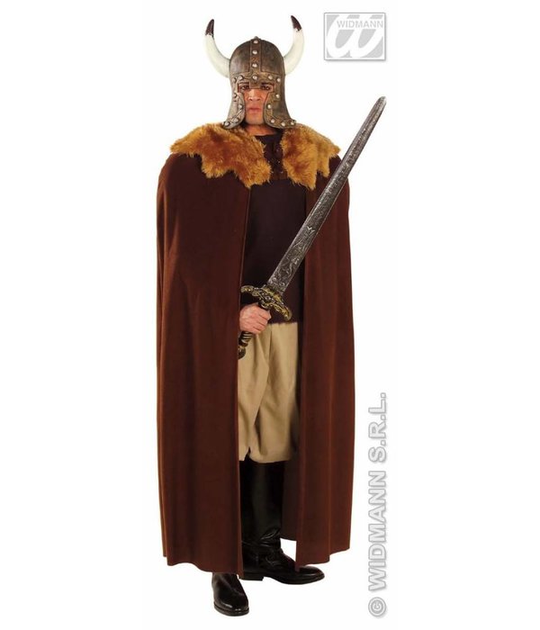 Geveschtscape bruin met bonte kraag