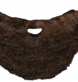 Baard met snor bruin