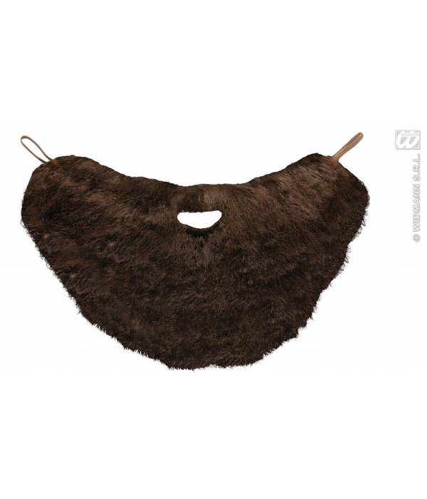 Baard met snor bruin
