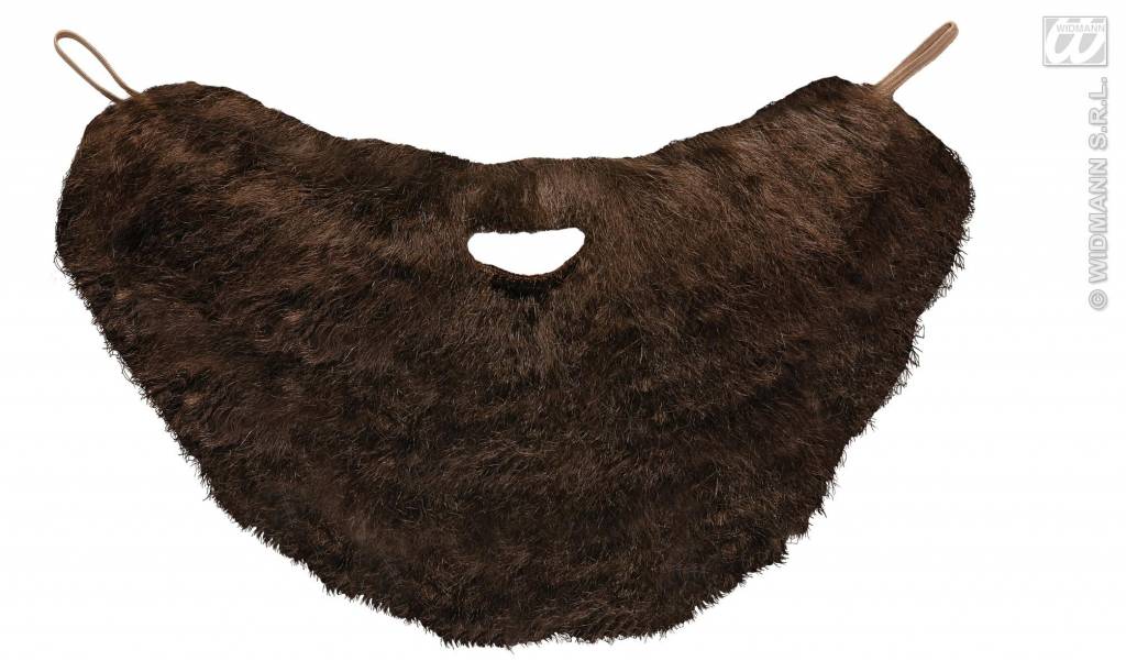 Baard met snor bruin afbeelding
