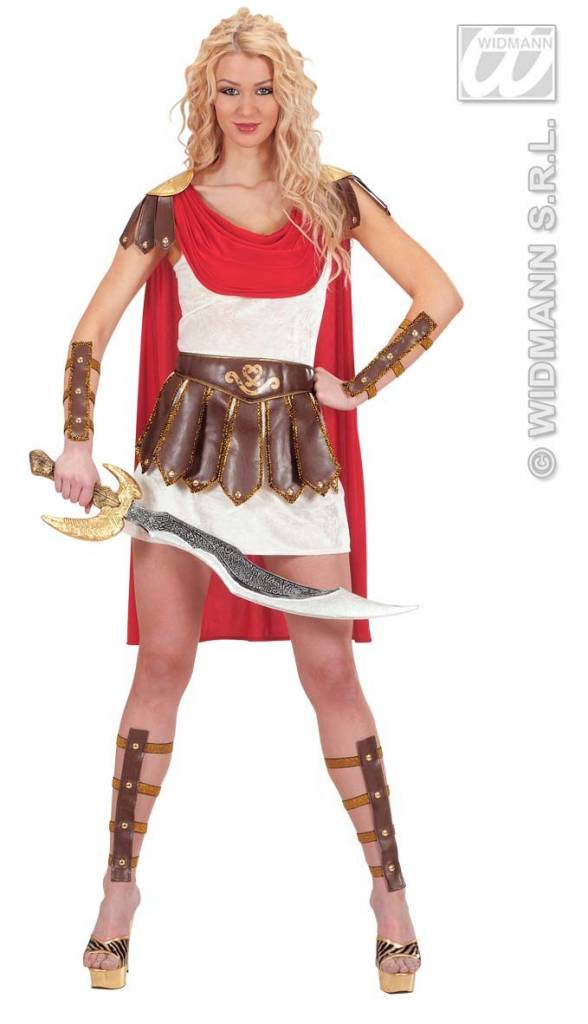 Gladiator krijger prinses kostuum afbeelding