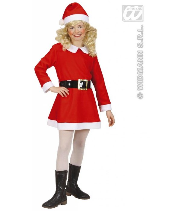Kerstmeisje flanel kostuum