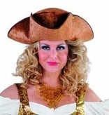 3-spits bruin velour de panne