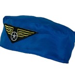Blauw Stewardessen hoedje