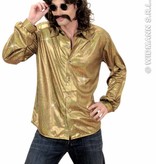 Party Glitterblouse man goud