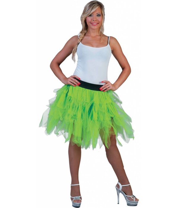 Petticoat groen fluor
