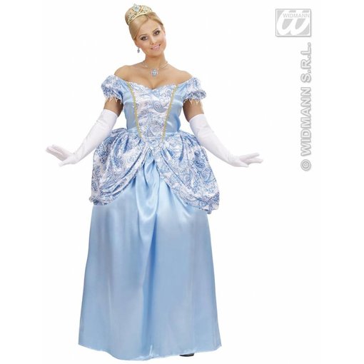 Blauwe prinses kostuum vrouw