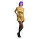 Glitterjurkje pailletten goud