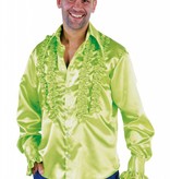 Rouches blouse fluor groen populair