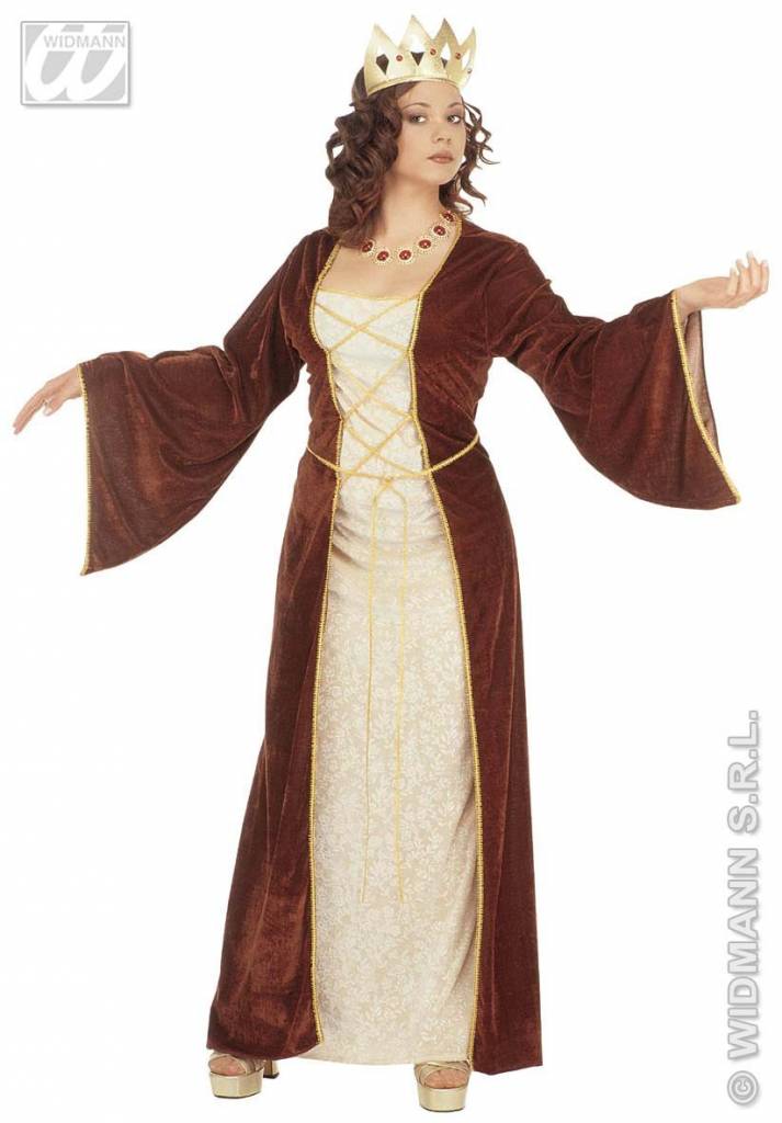 Middeleeuwse prinses kleding fluweel