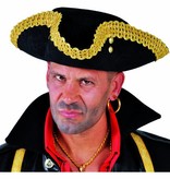 Elite hoed Captain gouden rand