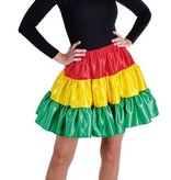 Volangen rok kort Carnaval