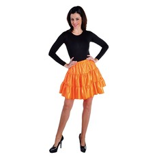 Volangen rok kort oranje