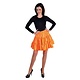 Volangen rok kort oranje