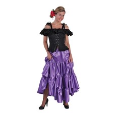 Volangen rok lang paars elite