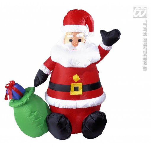Opblaasbare kerstman 122cm, gebruik binnen