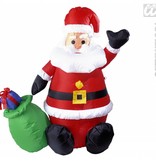 Opblaasbare kerstman 122cm, gebruik binnen