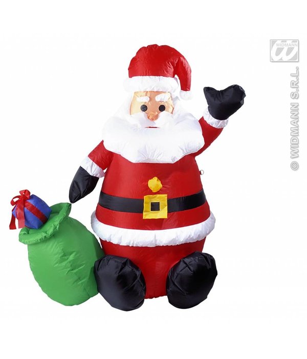 Opblaasbare kerstman 122cm, gebruik binnen