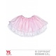 Tutu satijn met tule roze/wit kind 4 lagen