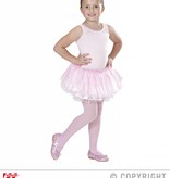 Tutu satijn met tule roze/wit kind 4 lagen