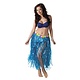 Hawaii rok lang blauw 80cm