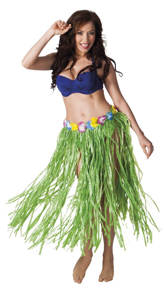 Hawaii rok lang groen 80cm