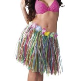 Hawaii rokje meerkleurig 45cm
