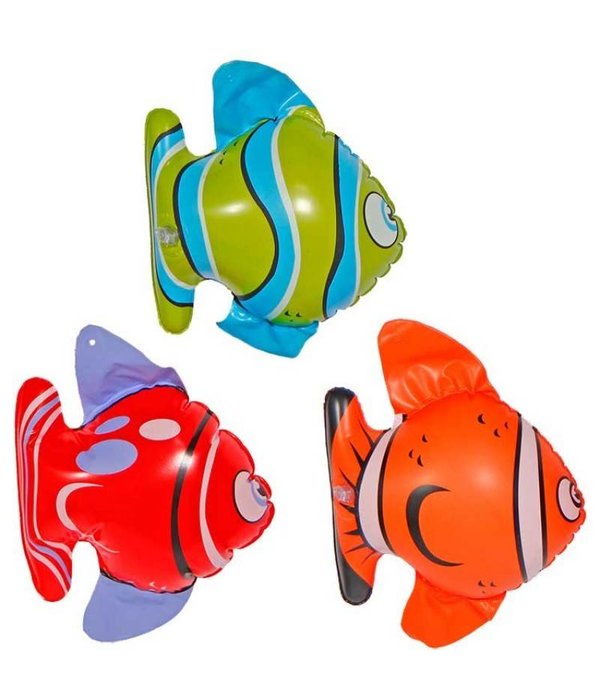 Opblaasbare tropische vissen - 3 stuks
