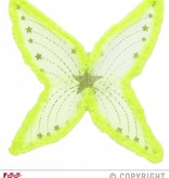 Maxi vleugel glittergroen met marabou