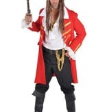 Piratenmantel luxe rood