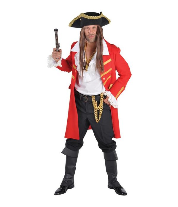 Piratenmantel luxe rood