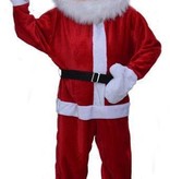 Kostuum kerstman pluche big