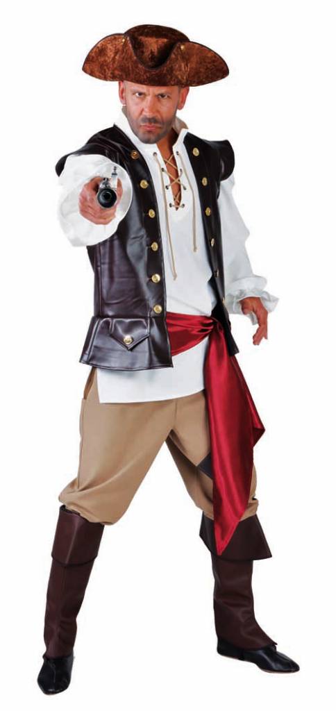 Piratenkostuum man elite 4-delig