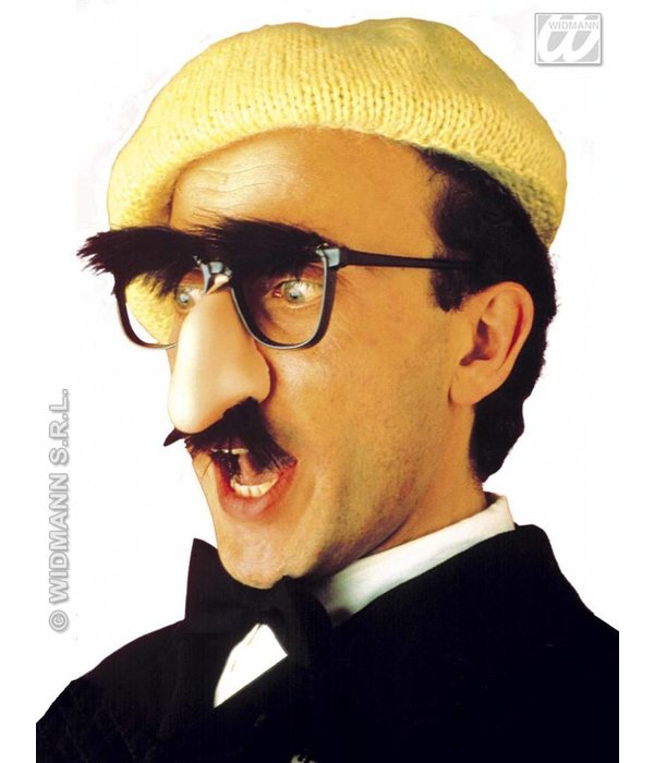 Bril met neus, snor en wenkbrauwen