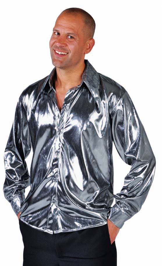 Blouse metallic zilver elite afbeelding