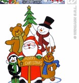 Raamsticker kerstfeest 40cm