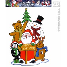 Raamsticker kerstfeest 40cm