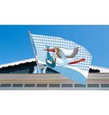 Geboorte Jongen Raamvlag Ooievaar 60x90cm
