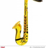 Saxofoon opblaasbaar geel